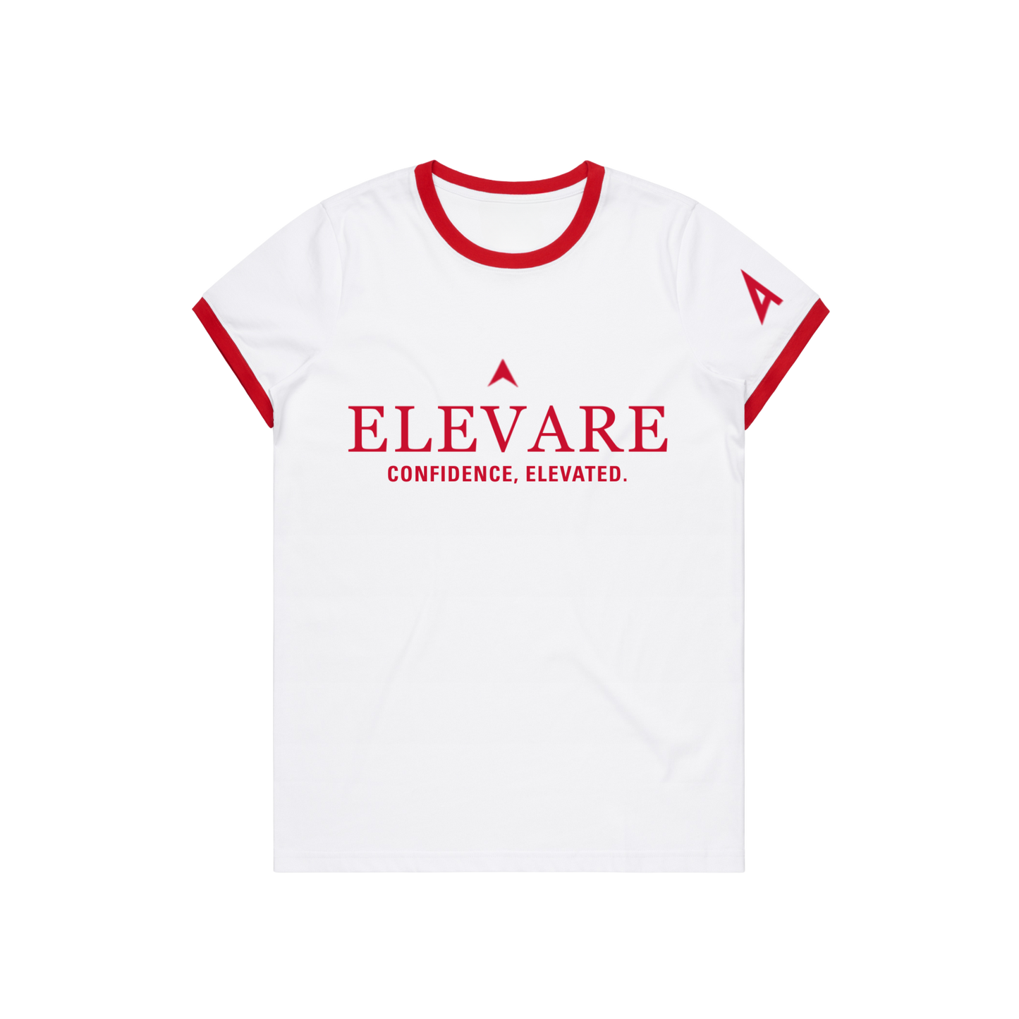 ELEVARE WOMEN'S WHITE ASCEND RINGER TEE
