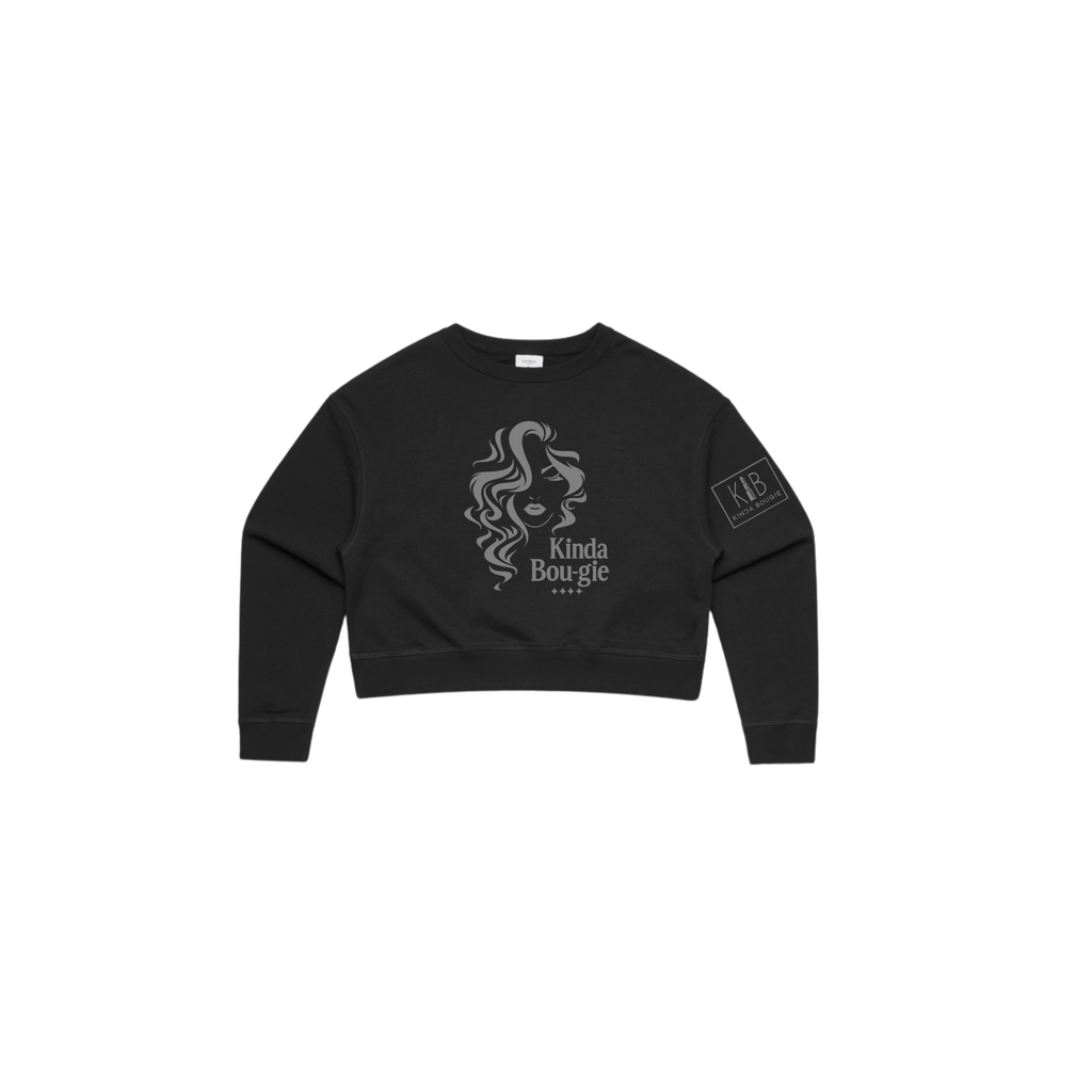 KINDA BOU·GIE Cropped Crewneck – Signature Edition