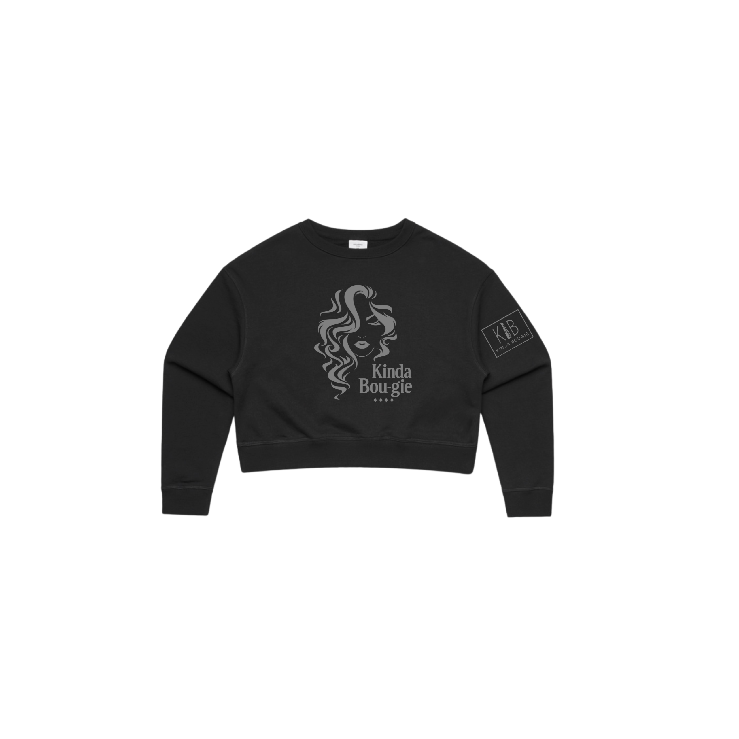 KINDA BOU·GIE Cropped Crewneck – Signature Edition
