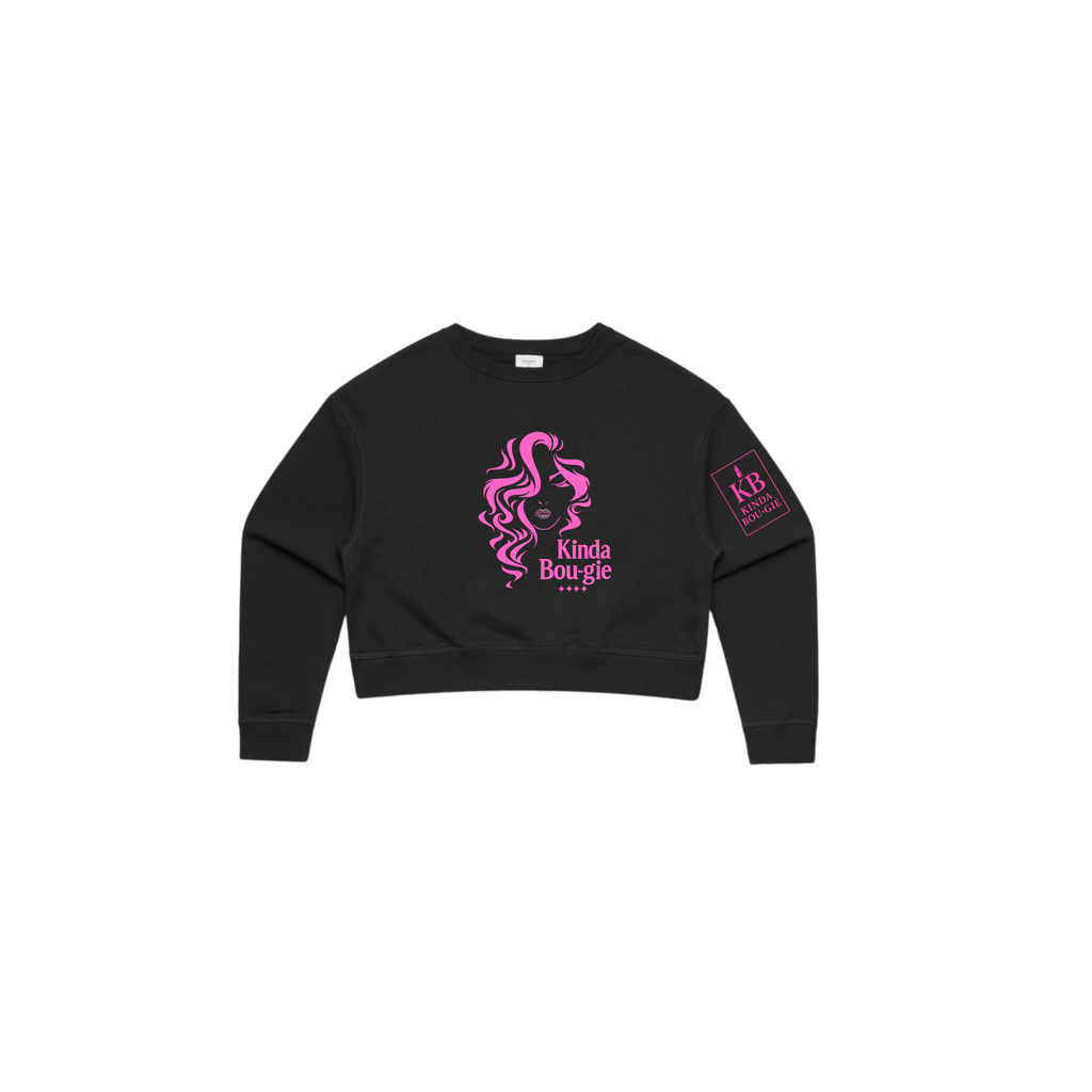KINDA BOU·GIE Cropped Crewneck – Signature Edition
