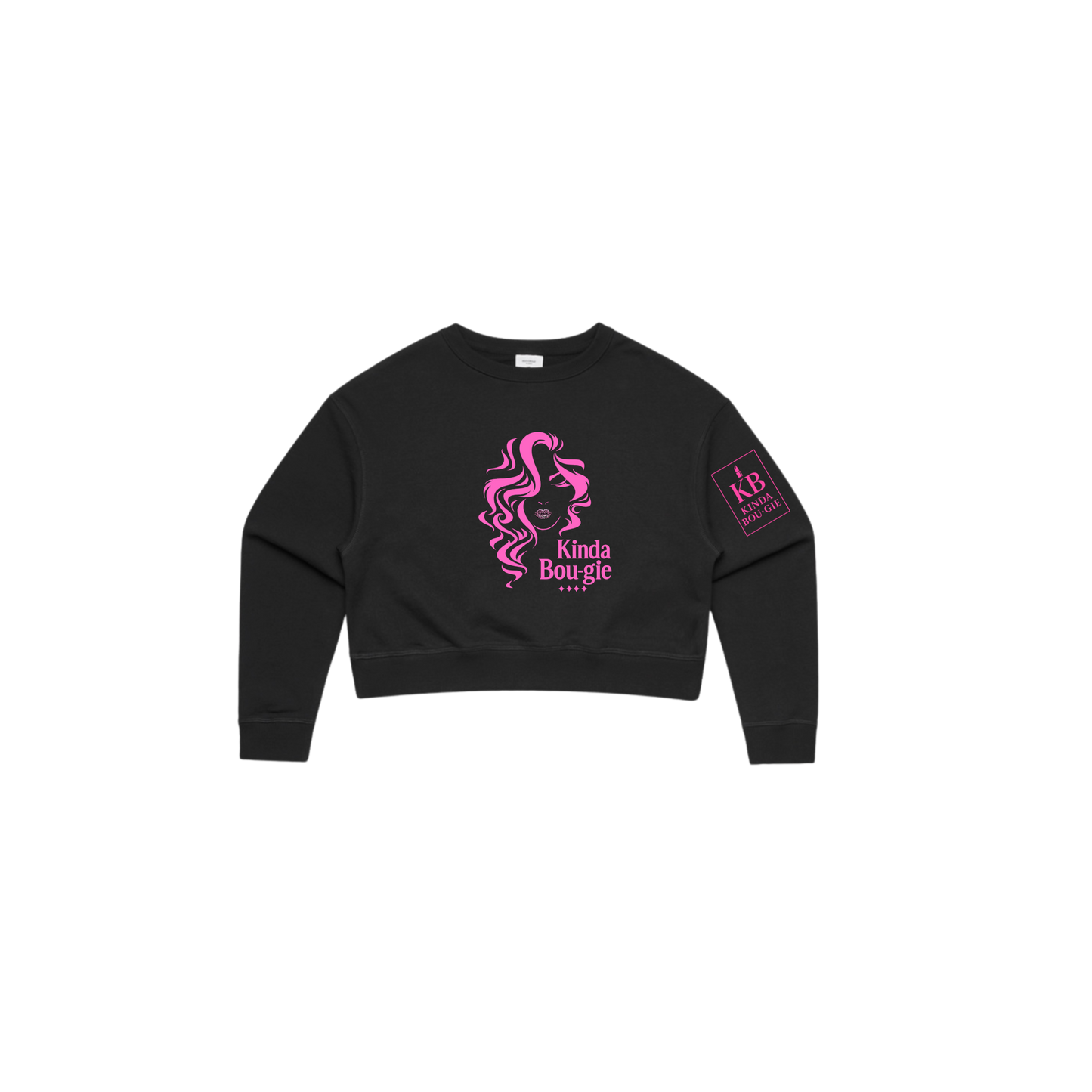 KINDA BOU·GIE Cropped Crewneck – Signature Edition