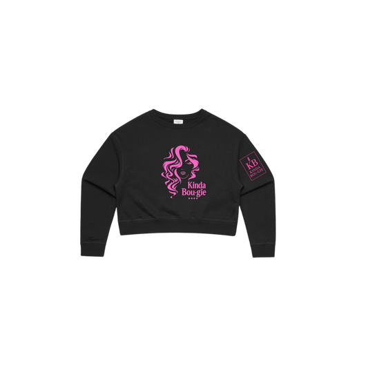 KINDA BOU·GIE Cropped Crewneck – Signature Edition