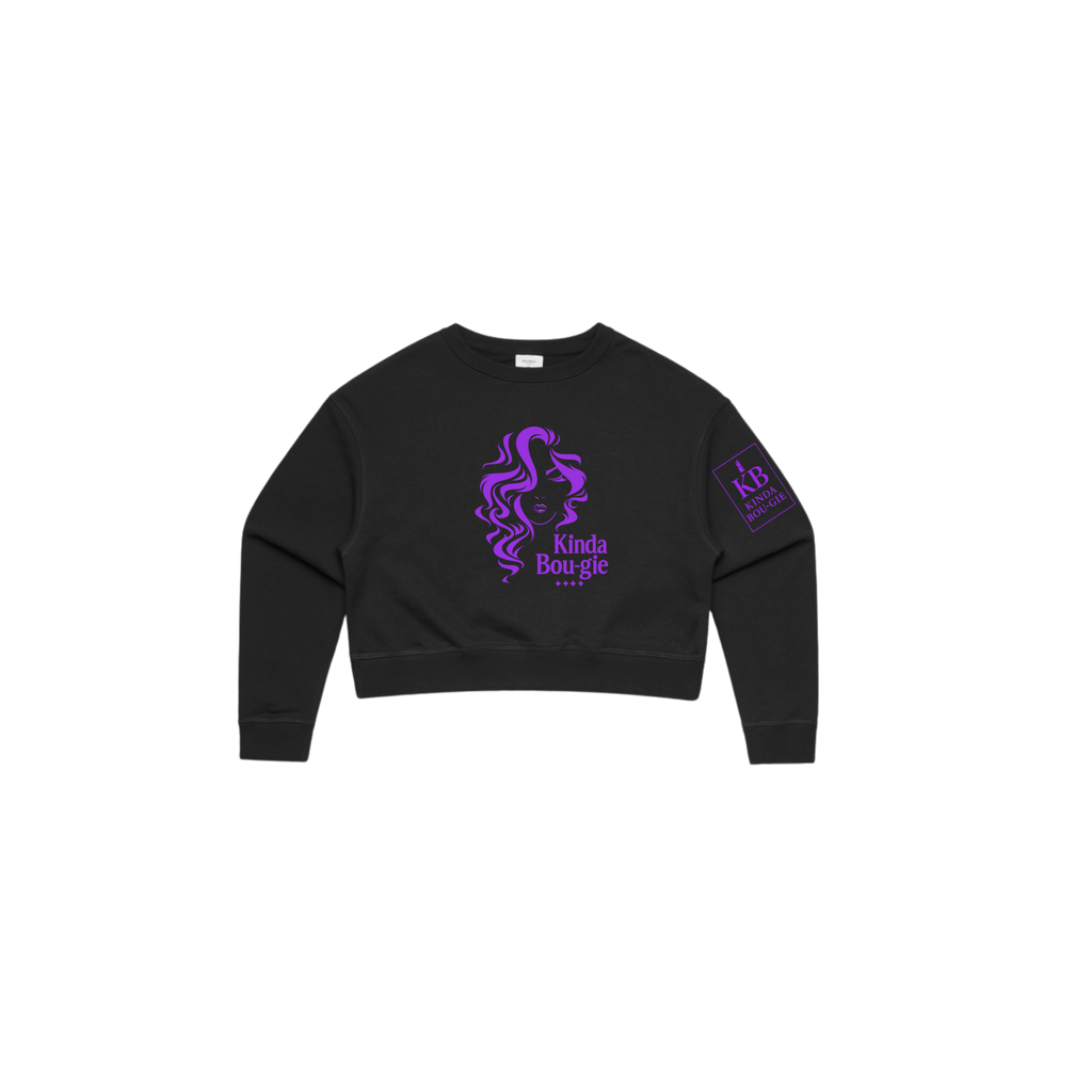 KINDA BOU·GIE Cropped Crewneck – Signature Edition