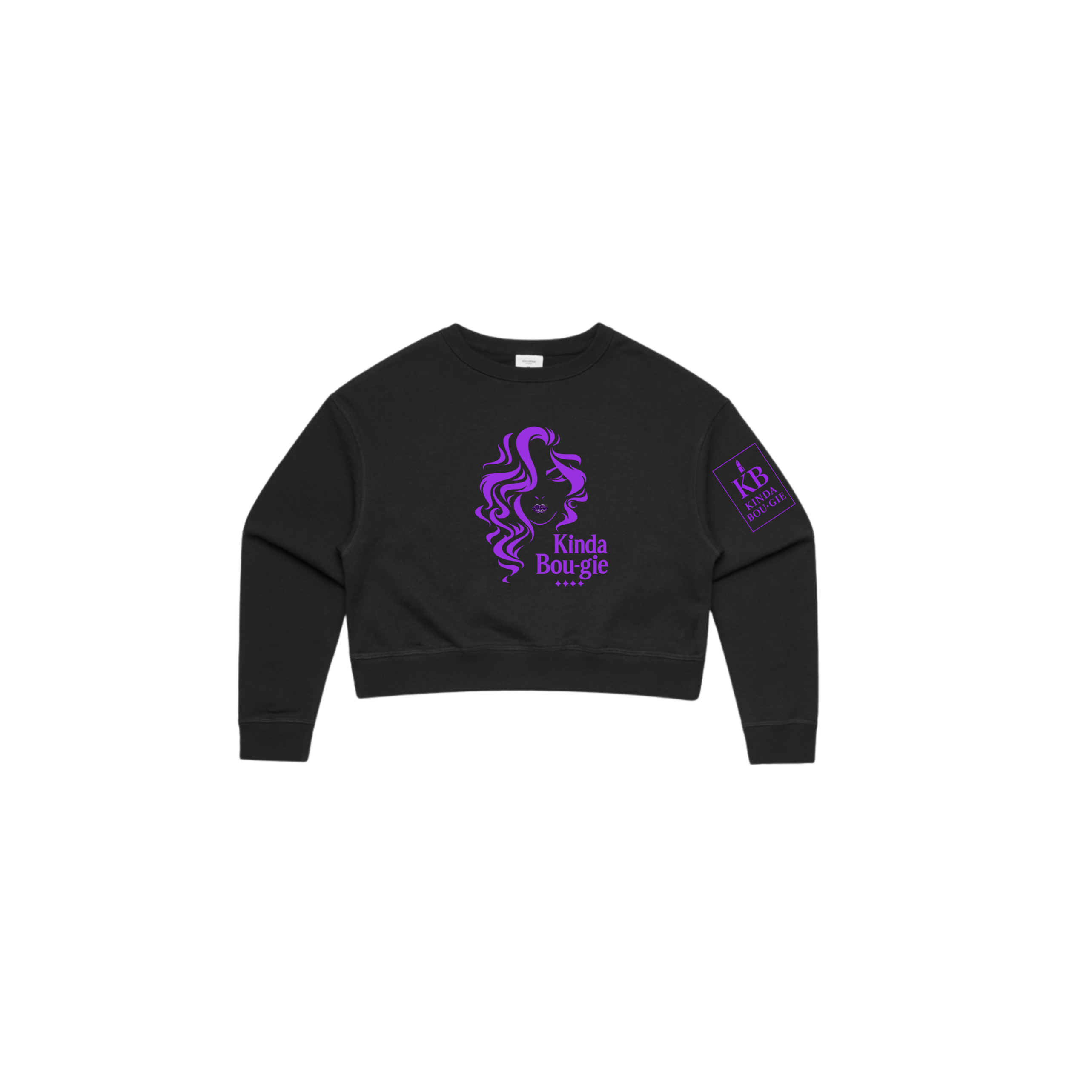 KINDA BOU·GIE Cropped Crewneck – Signature Edition