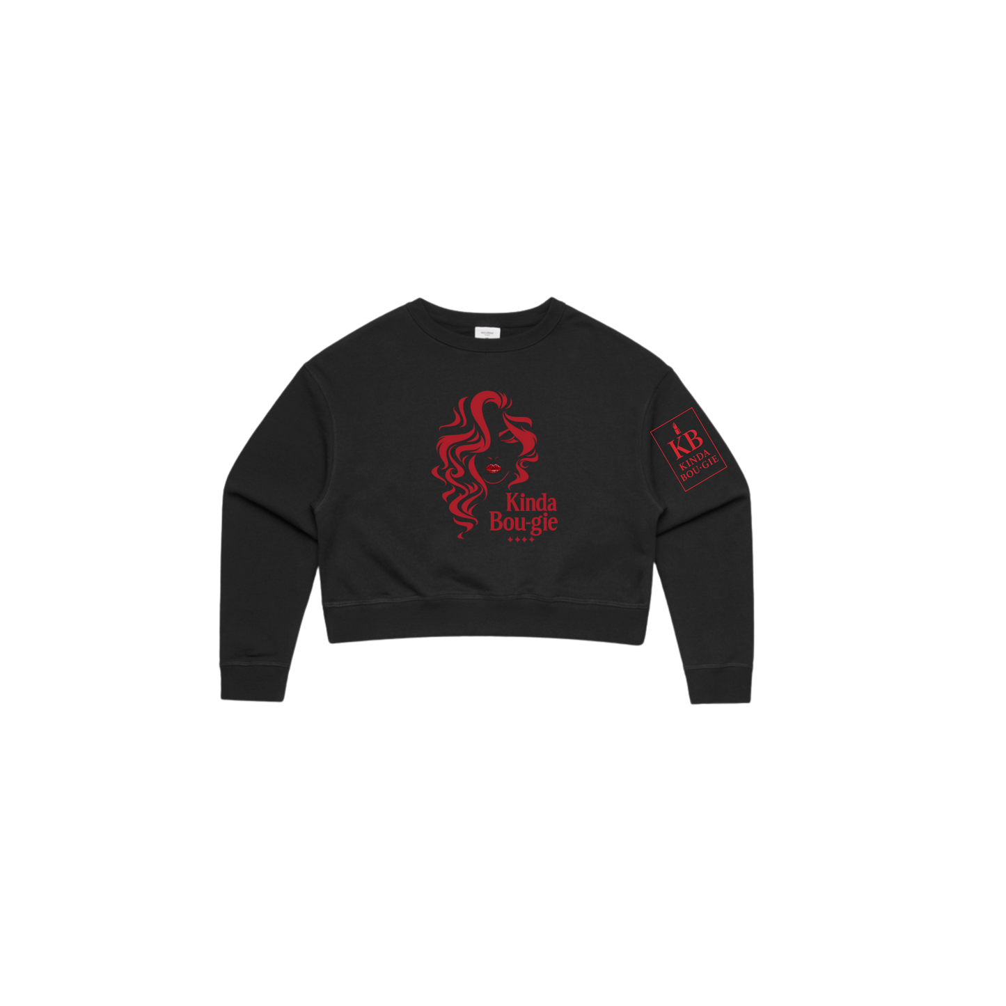 KINDA BOU·GIE Cropped Crewneck – Signature Edition
