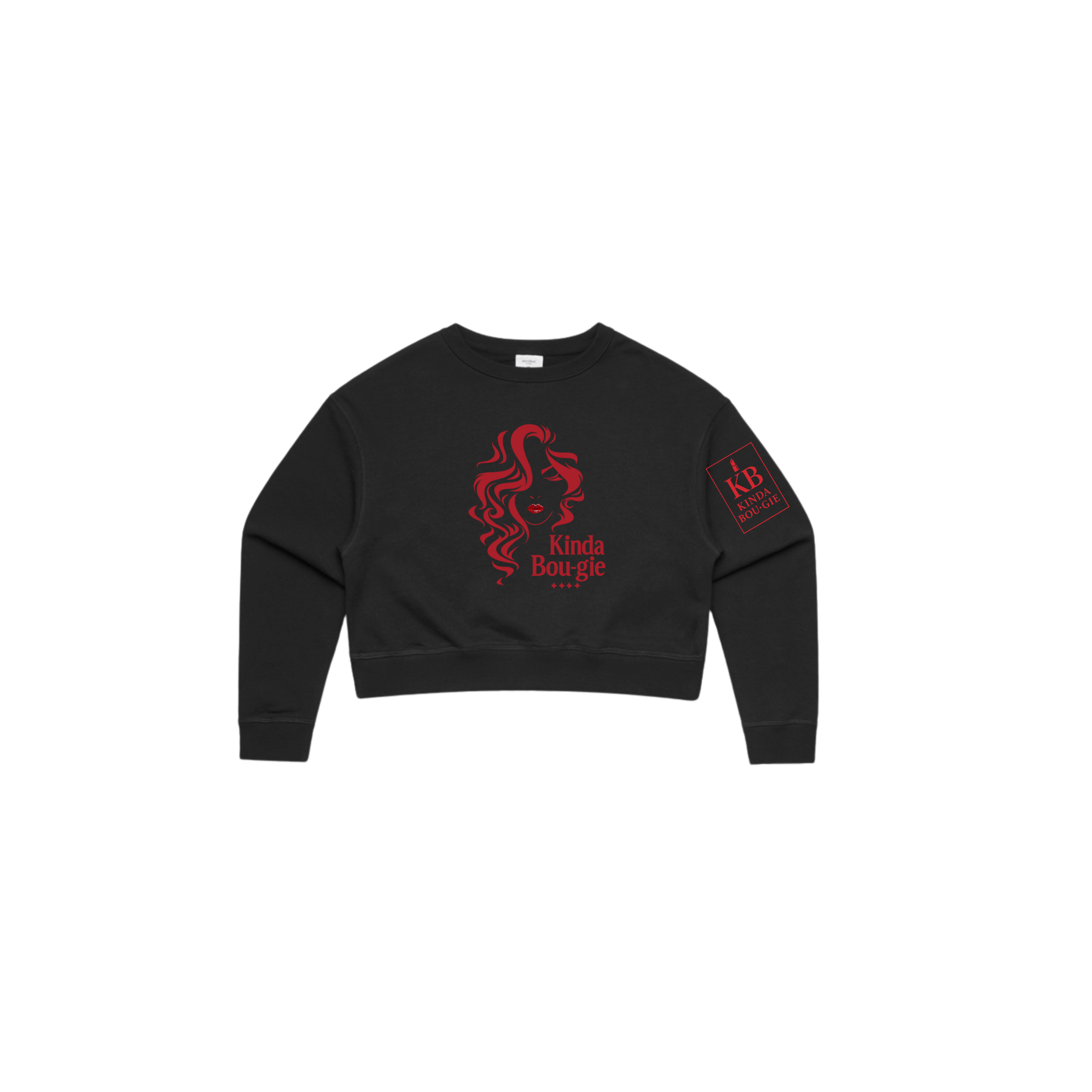 KINDA BOU·GIE Cropped Crewneck – Signature Edition