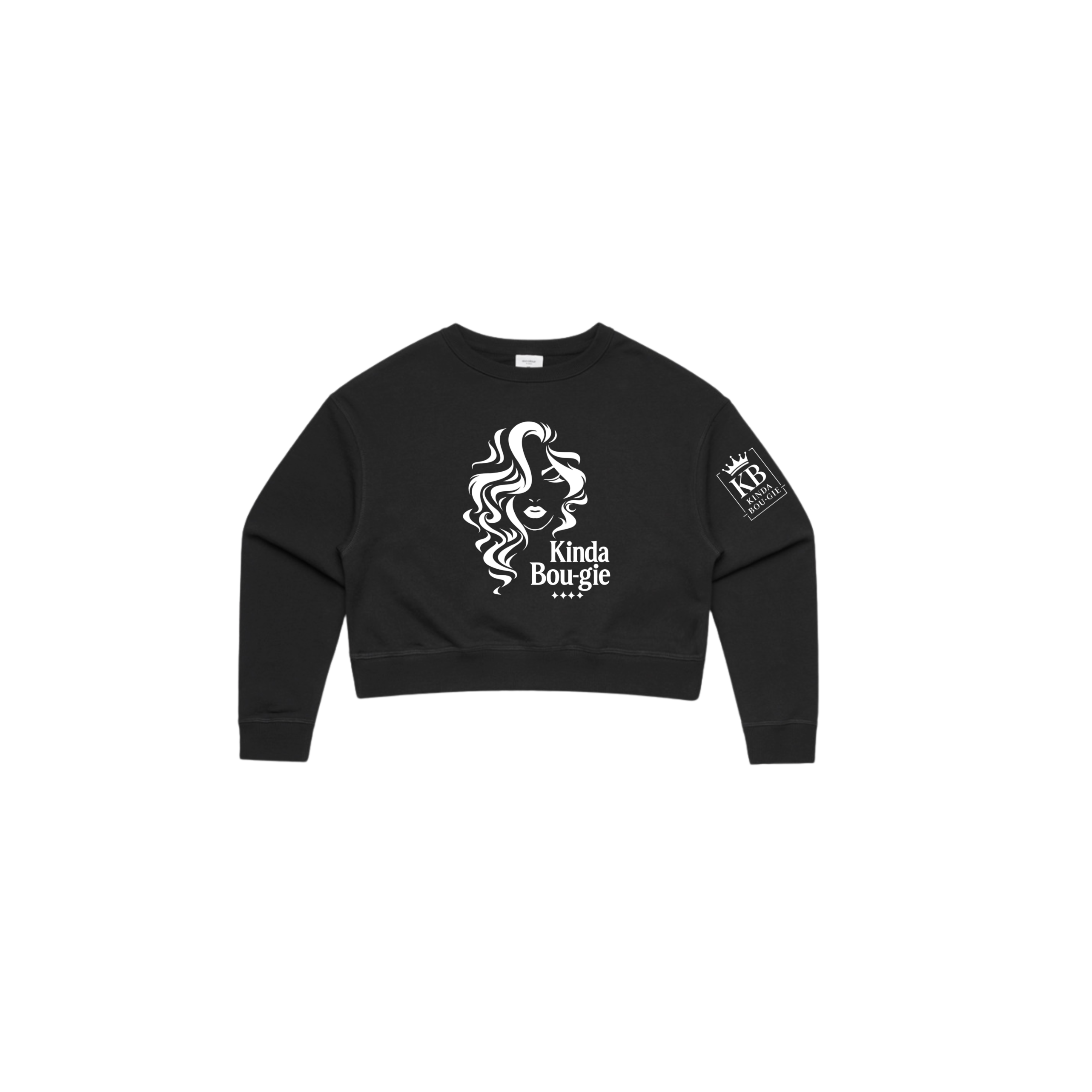 KINDA BOU·GIE Cropped Crewneck – Signature Edition