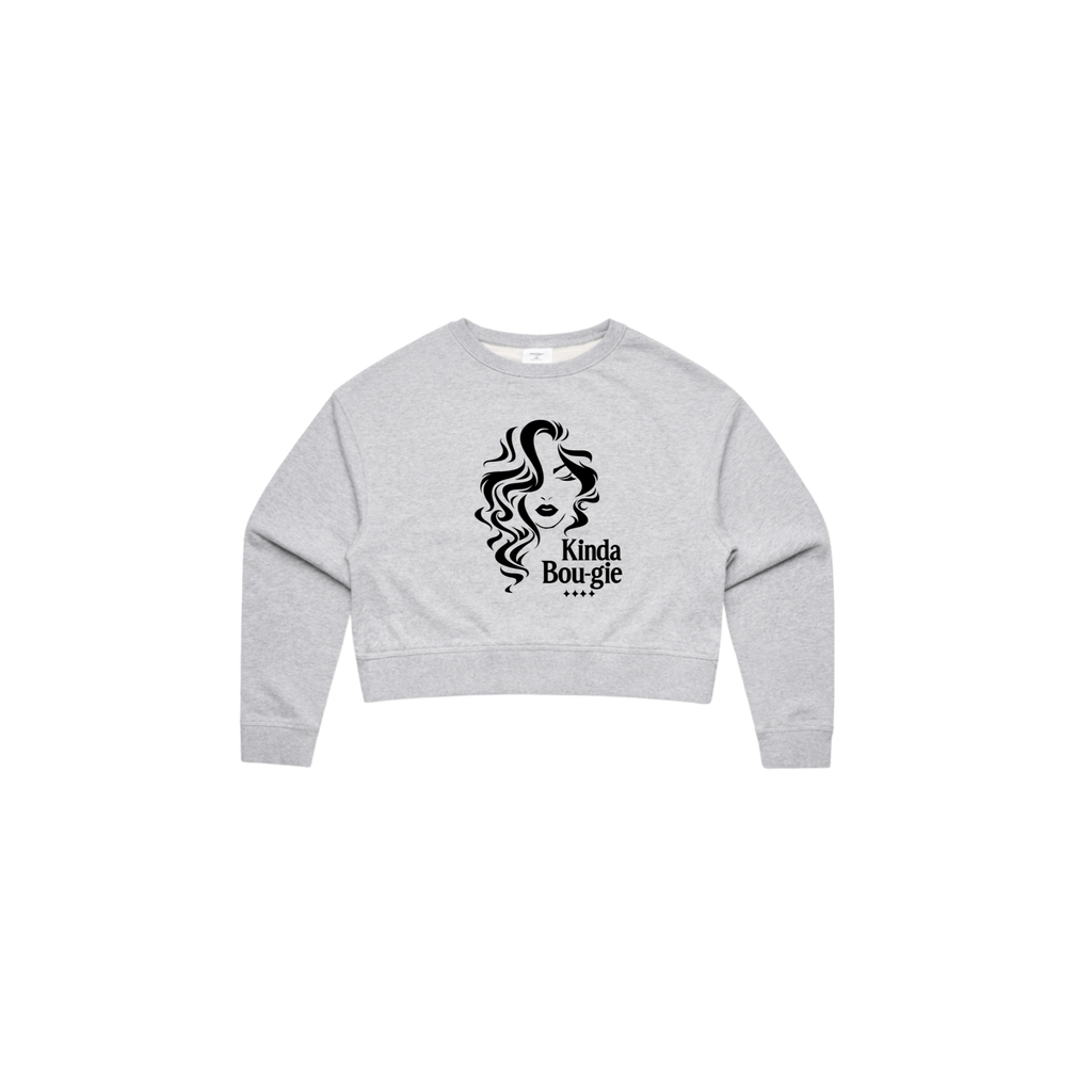 KINDA BOU·GIE Cropped Crewneck – Signature Edition