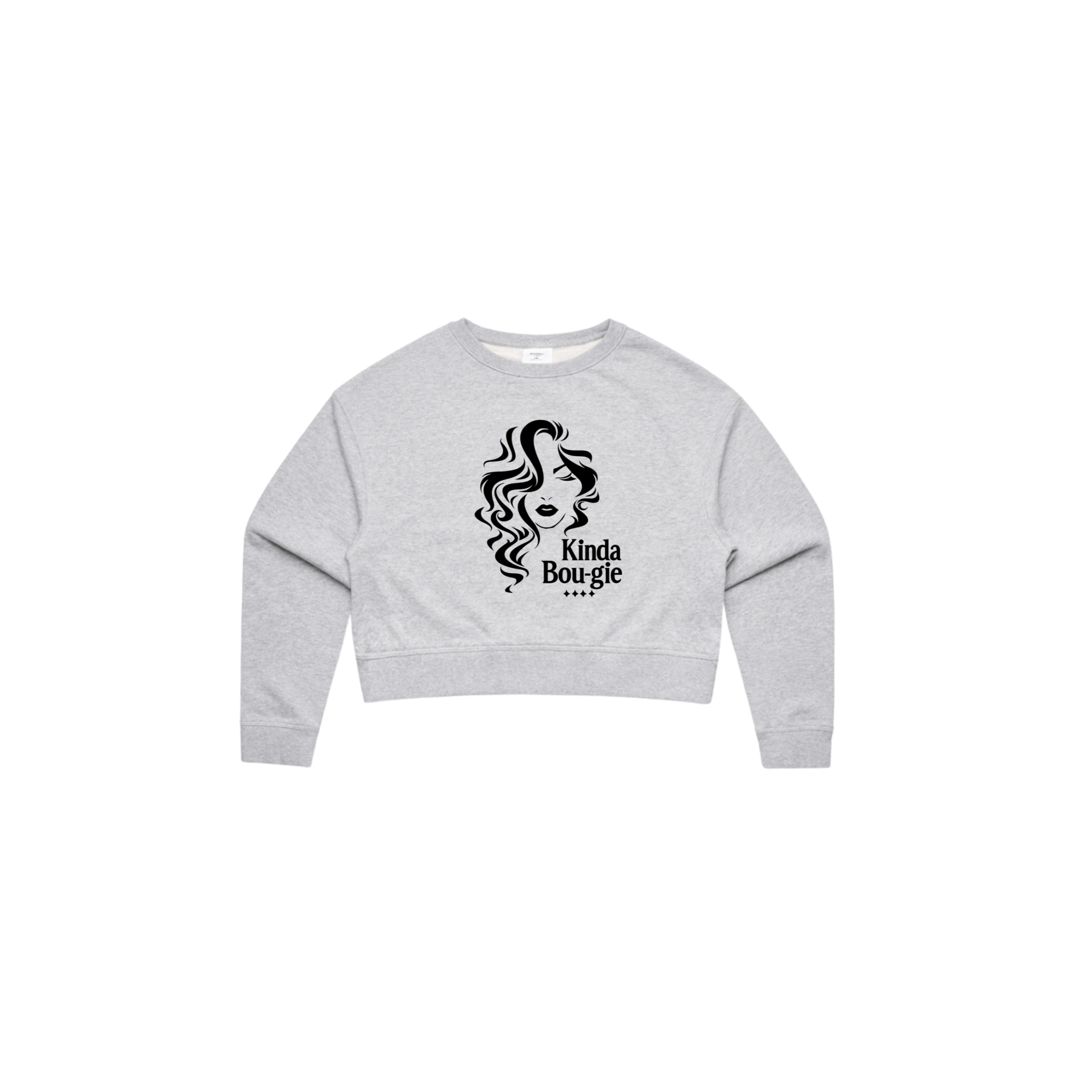 KINDA BOU·GIE Cropped Crewneck – Signature Edition
