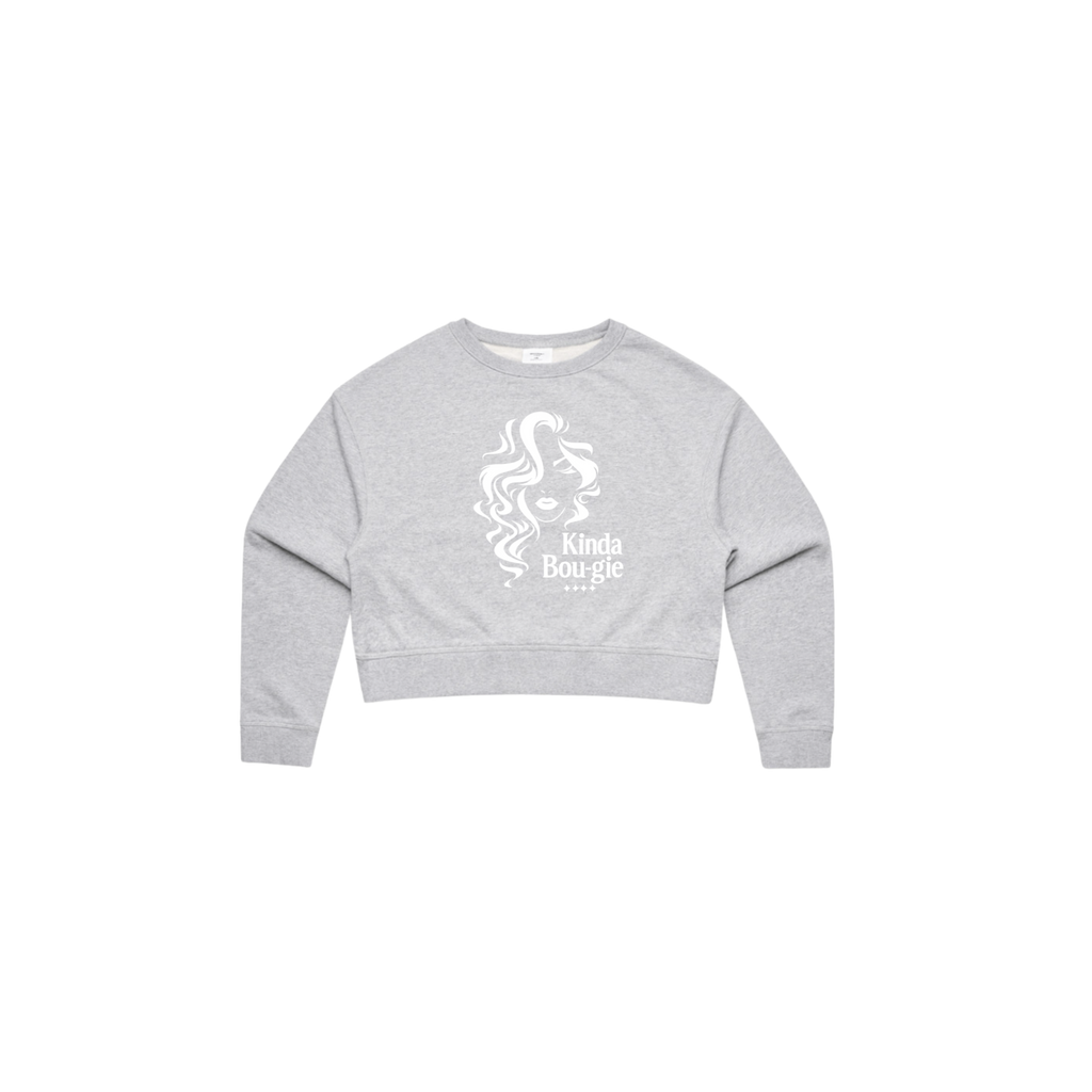 KINDA BOU·GIE Cropped Crewneck – Signature Edition