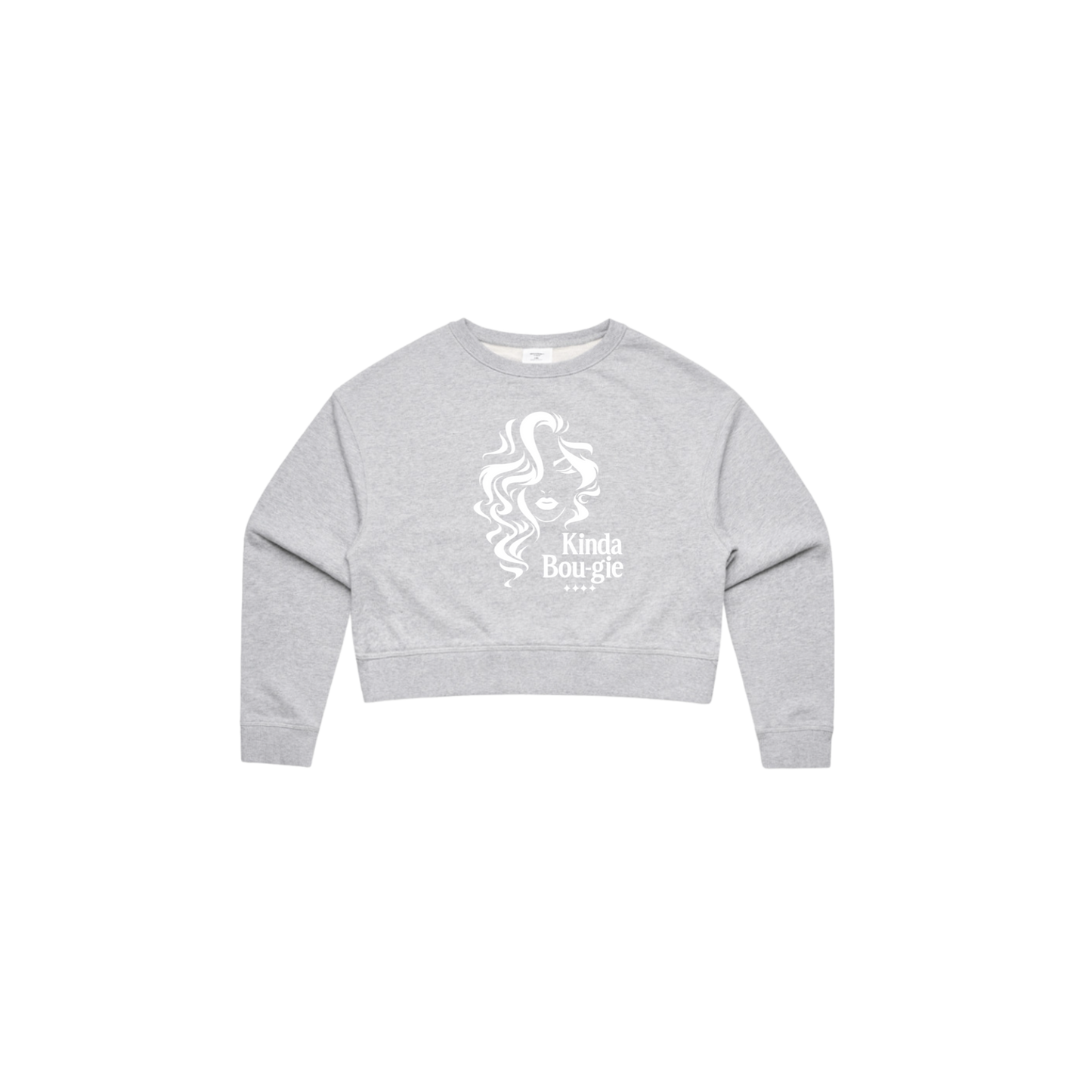 KINDA BOU·GIE Cropped Crewneck – Signature Edition