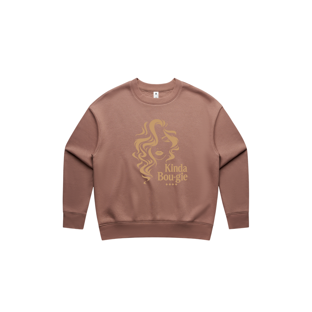 KINDA BOU-GIE City Luxe Relax Crewneck-WOMEN'S