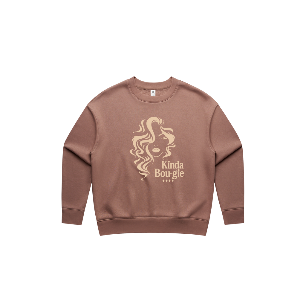 KINDA BOU-GIE City Luxe Relax Crewneck-WOMEN'S