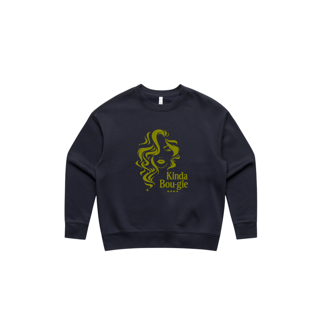 KINDA BOU-GIE City Luxe Relax Crewneck-WOMEN'S