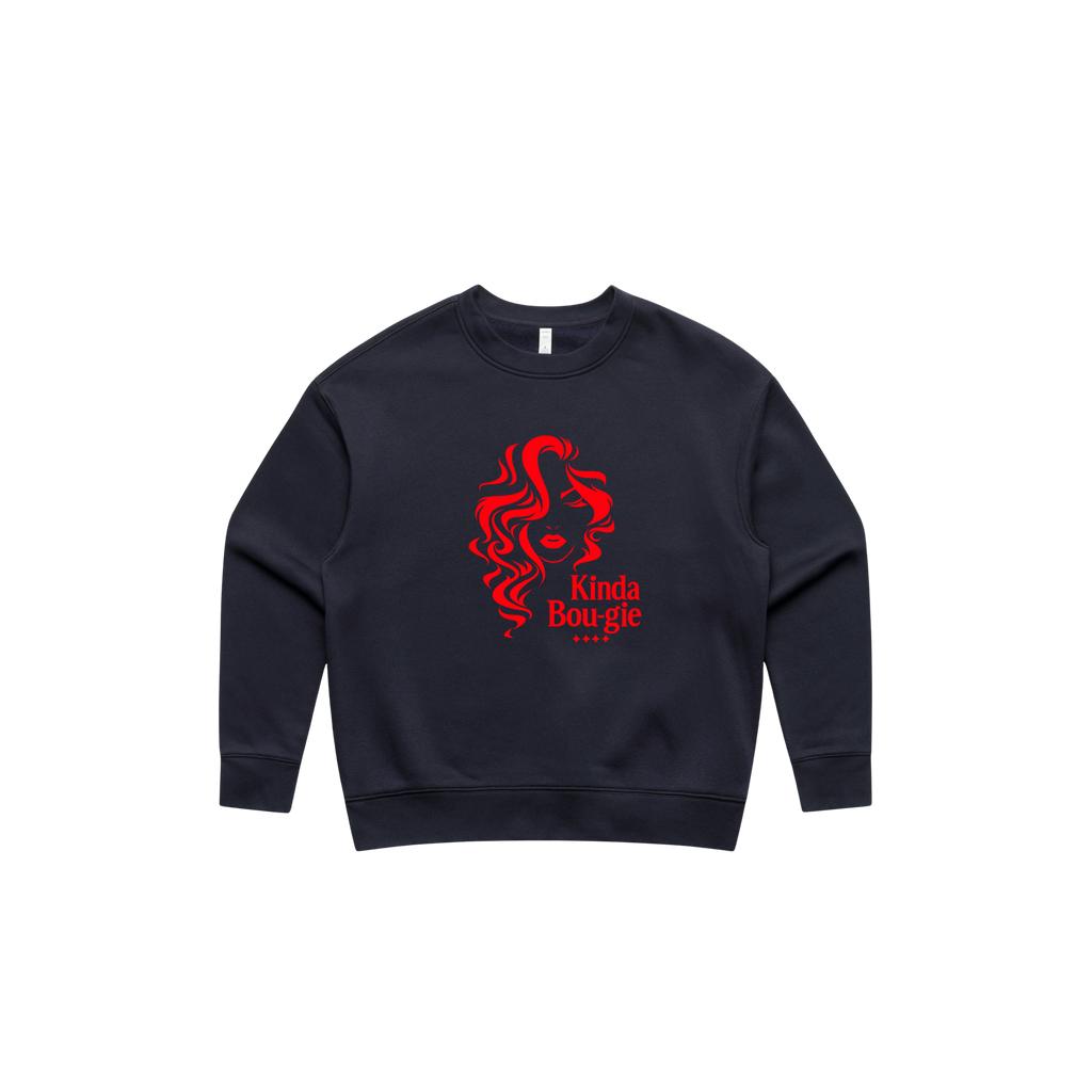 KINDA BOU-GIE City Luxe Relax Crewneck-WOMEN'S